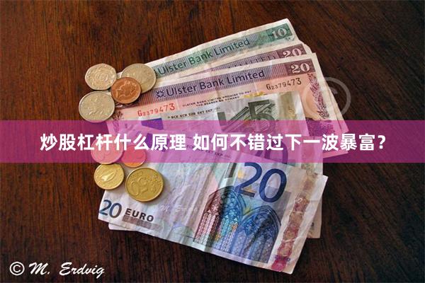 炒股杠杆什么原理 如何不错过下一波暴富？