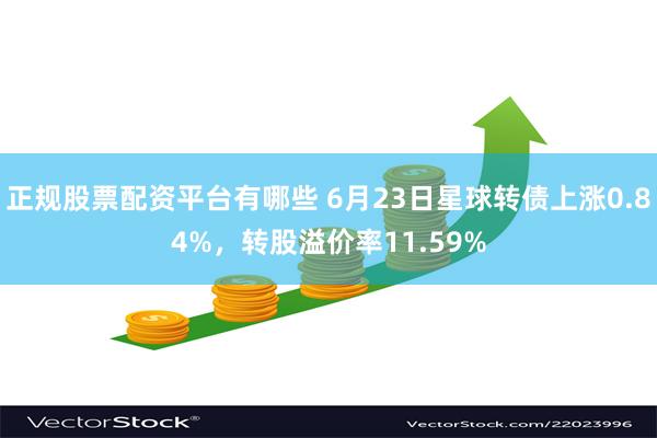 正规股票配资平台有哪些 6月23日星球转债上涨0.84%，转股溢价率11.59%