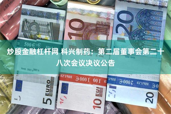 炒股金融杠杆网 科兴制药：第二届董事会第二十八次会议决议公告